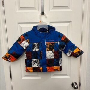 Columbia Boys Mighty Mogul Jacket Boys Small 3T Blue Omni-Heat